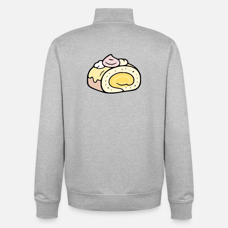 Summer Roll Cake - Unisex Organic Zip Sweatshirt by Stanley/Stella - heather grey