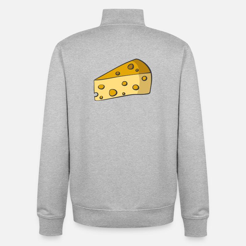 Fromage - Sweat zippé unisexe en coton bio Stanley/Stella - gris chiné