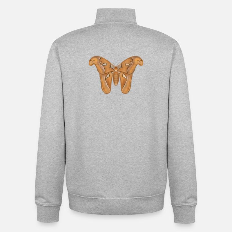 Motte - Unisex Organic Zip Sweatshirt von Stanley/Stella - Grau meliert