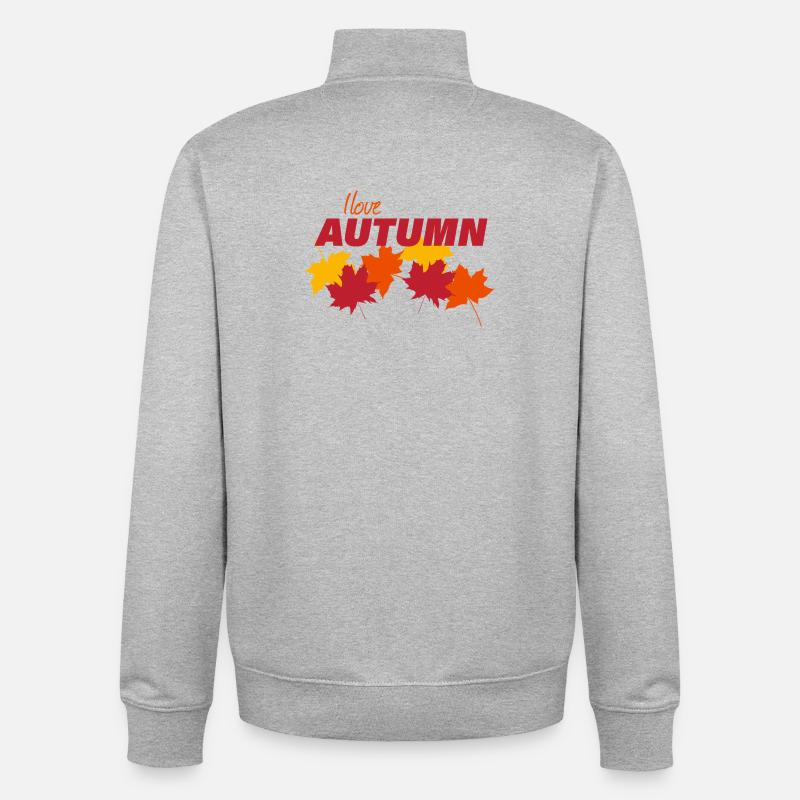 AUTUMN - Unisex Organic Zip Sweatshirt von Stanley/Stella - Grau meliert