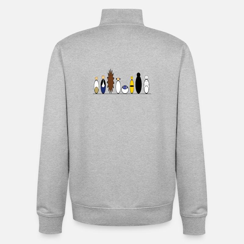 Hope Crew - Unisex Organic Zip Sweatshirt von Stanley/Stella - Grau meliert