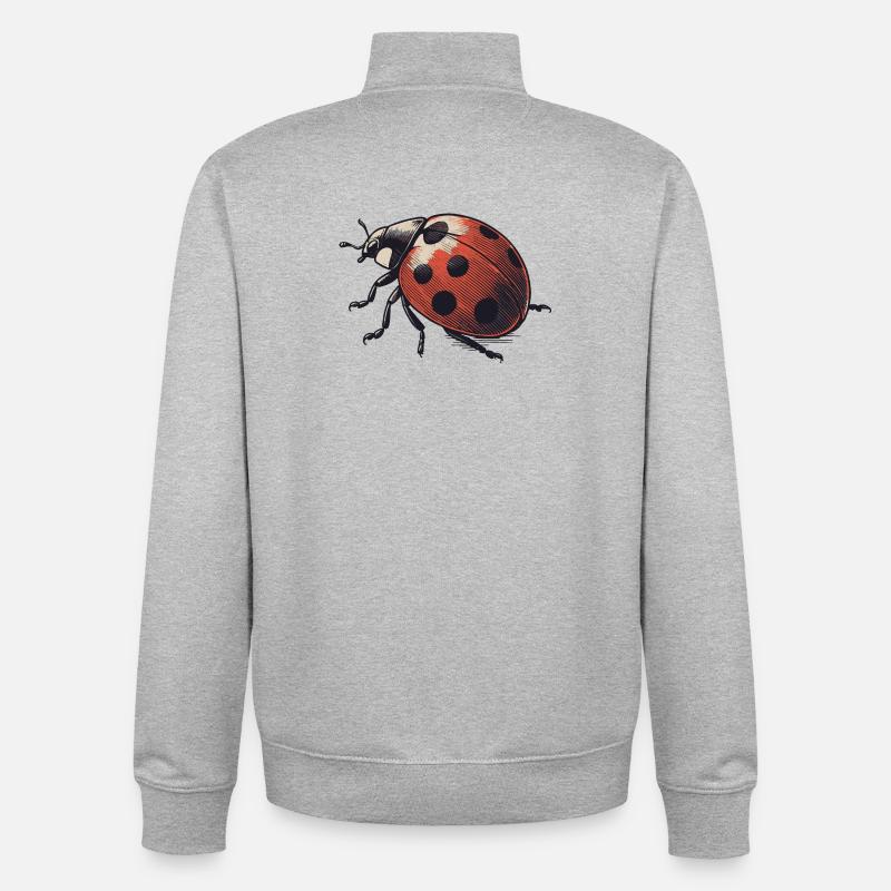 Mutschekiepchen - Sweat zippé unisexe en coton bio Stanley/Stella - gris chiné