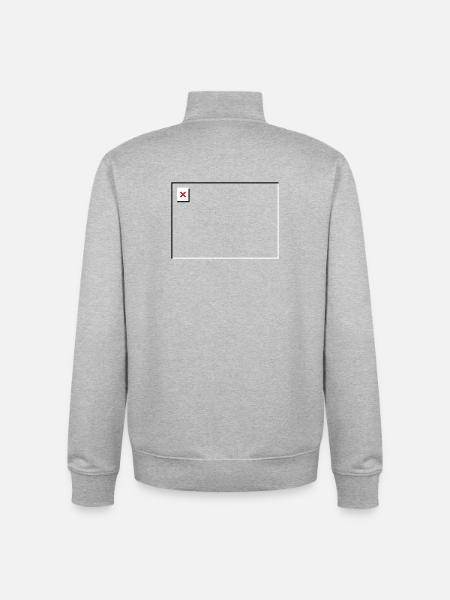 Missing Image – File Not Found Landscape - Unisex Organic Zip Sweatshirt by Stanley/Stella - heather grey