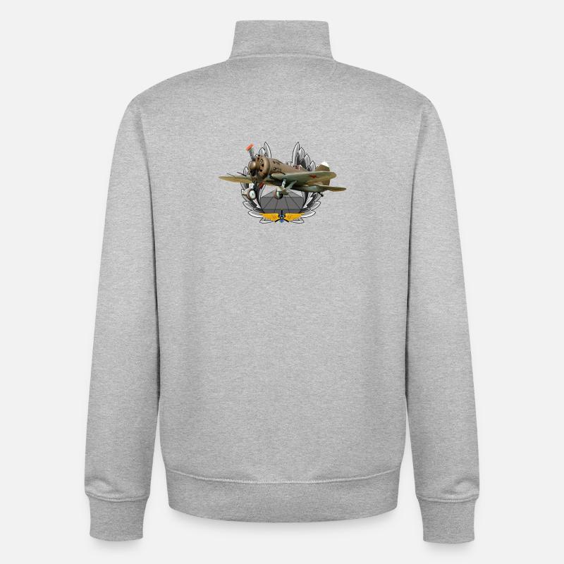 I-16 - Sweat zippé unisexe en coton bio Stanley/Stella - gris chiné