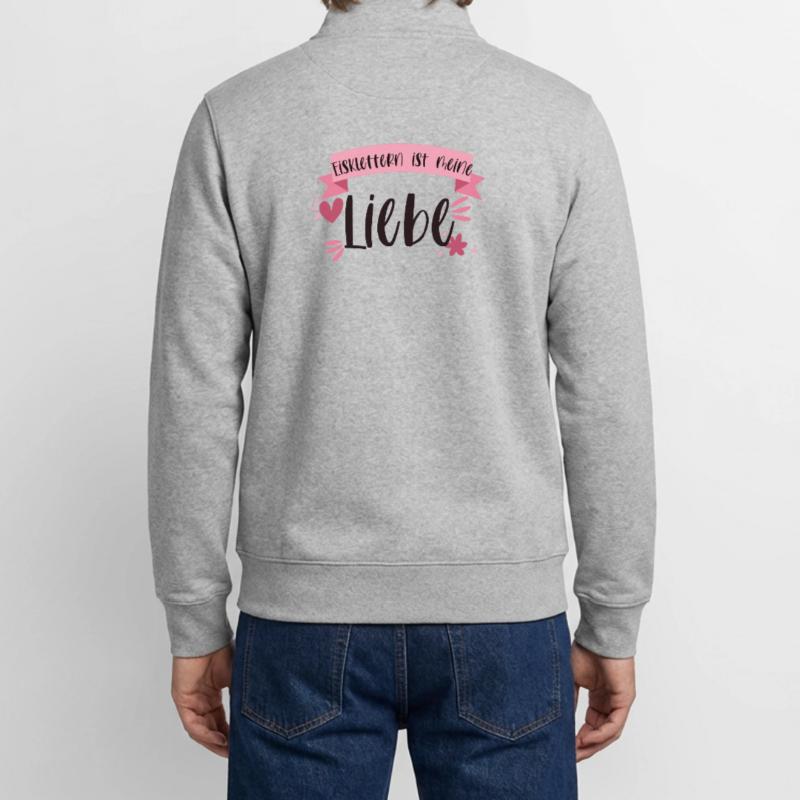 Eisklettern Klettern Eispickel Winter Eis Geschenk Unisex Organic Zip Sweatshirt von Stanley/Stella