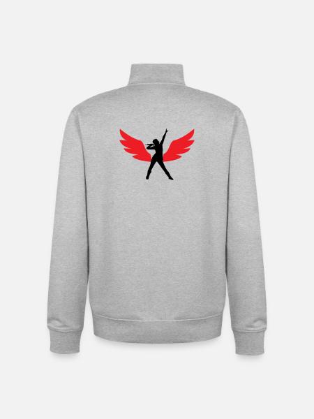 Top meilleure chanteuse stylée - Sweat zippé unisexe en coton bio Stanley/Stella - gris chiné