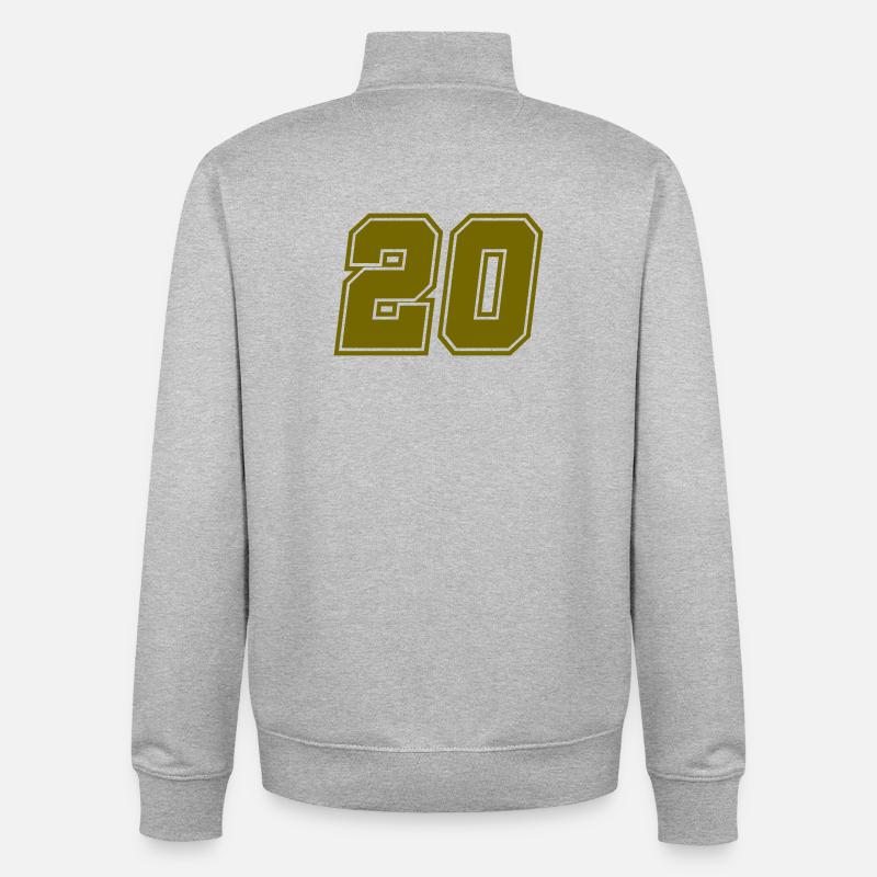20 - Sweat zippé unisexe en coton bio Stanley/Stella - gris chiné