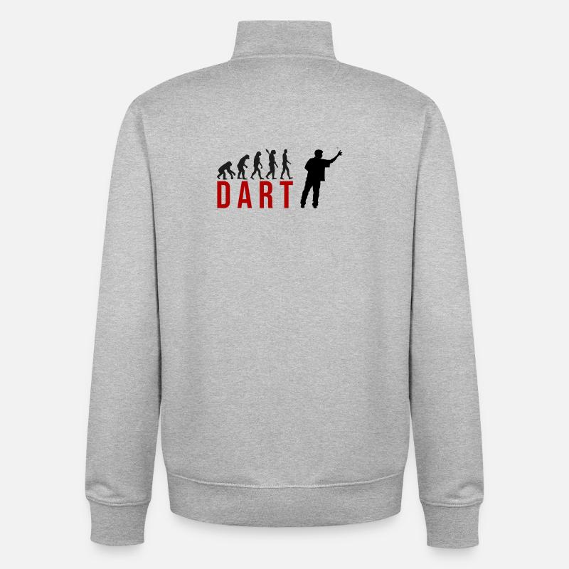 Ecolution Dart - Unisex Organic Zip Sweatshirt von Stanley/Stella - Grau meliert