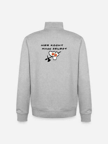 Koch - Unisex Organic Zip Sweatshirt von Stanley/Stella - Grau meliert