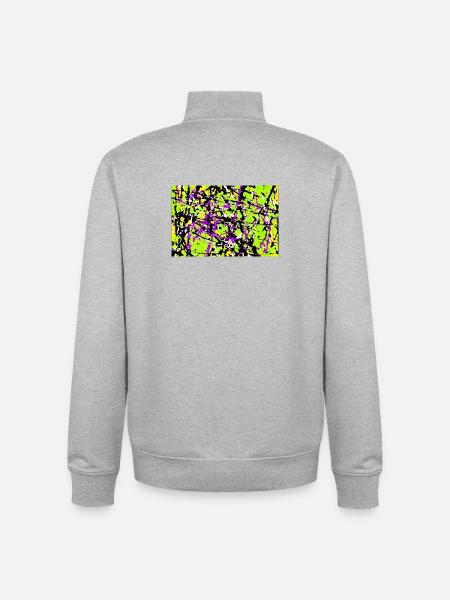 jschrjagploeshroj - Unisex Organic Zip Sweatshirt by Stanley/Stella - heather grey