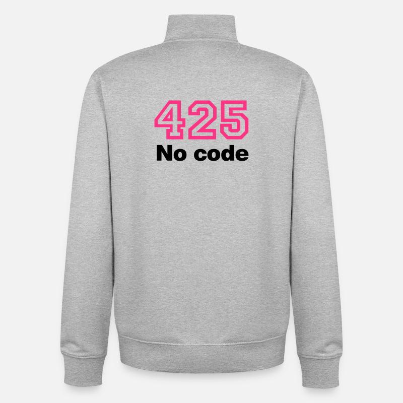 Error 425 No Code - Unisex Organic Zip Sweatshirt von Stanley/Stella - Grau meliert