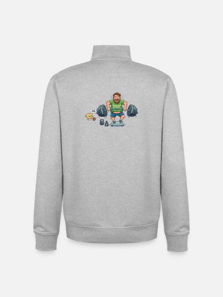 Abnehmen - Unisex Organic Zip Sweatshirt von Stanley/Stella - Grau meliert