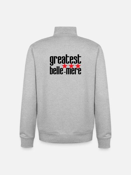 Beste Schwiegermutter der Welt - Unisex Organic Zip Sweatshirt von Stanley/Stella - Grau meliert