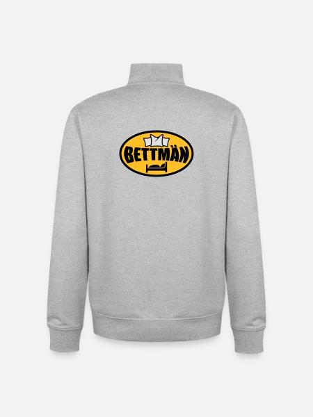 Bettmän | BettMan - Sweat zippé unisexe en coton bio Stanley/Stella - gris chiné