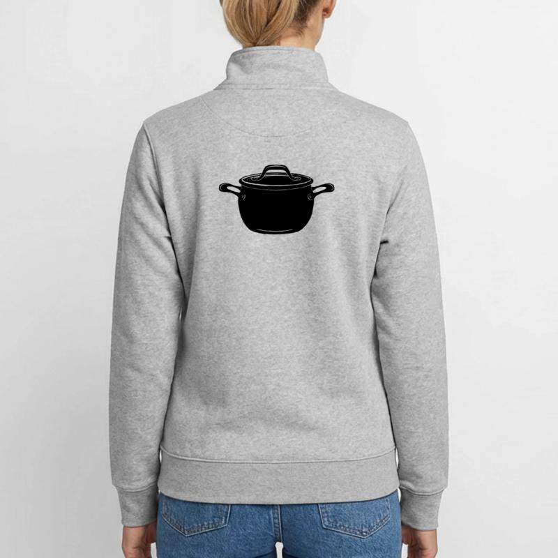 Suppe oder Pfanne Unisex Organic Zip Sweatshirt von Stanley/Stella