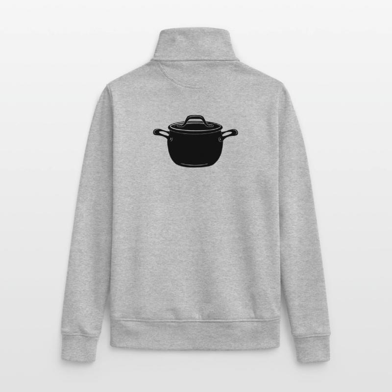 Suppe oder Pfanne Unisex Organic Zip Sweatshirt von Stanley/Stella