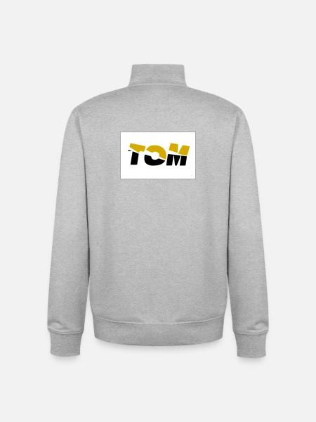 Tom - Sweat zippé unisexe en coton bio Stanley/Stella - gris chiné