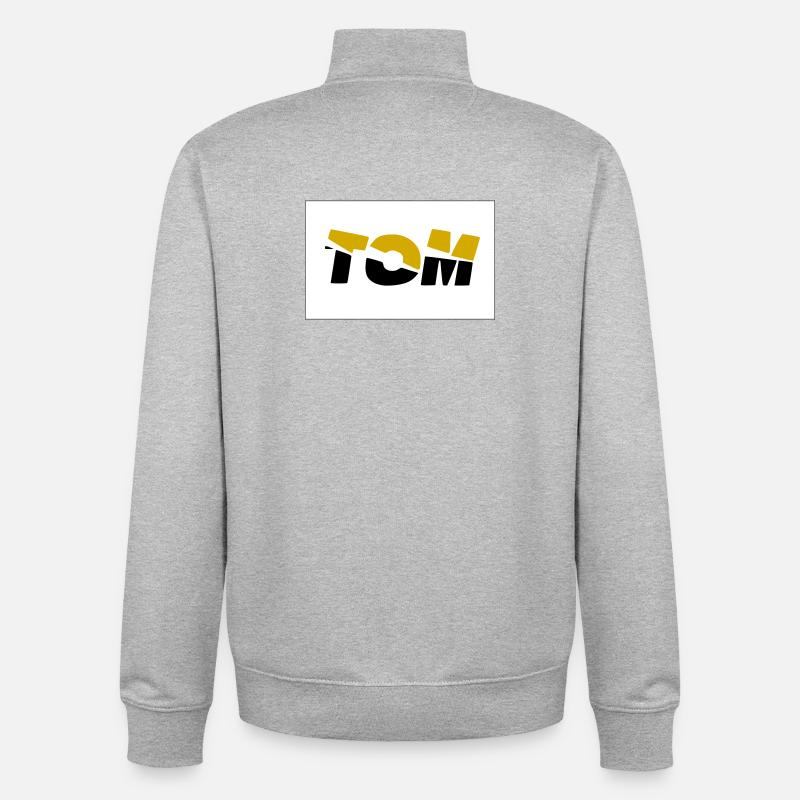 Tom - Sweat zippé unisexe en coton bio Stanley/Stella - gris chiné