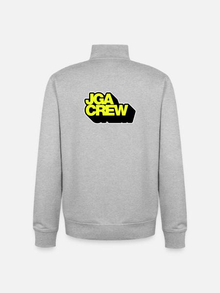 Bachelor Party Crew 3D - Unisex Organic Zip Sweatshirt by Stanley/Stella - heather grey