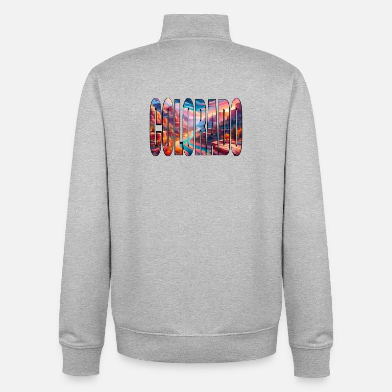COLORADO - Unisex Organic Zip Sweatshirt von Stanley/Stella - Grau meliert