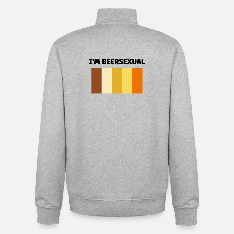 Bearsexual Solar Earth Palette - Unisex Organic Zip Sweatshirt von Stanley/Stella - Grau meliert