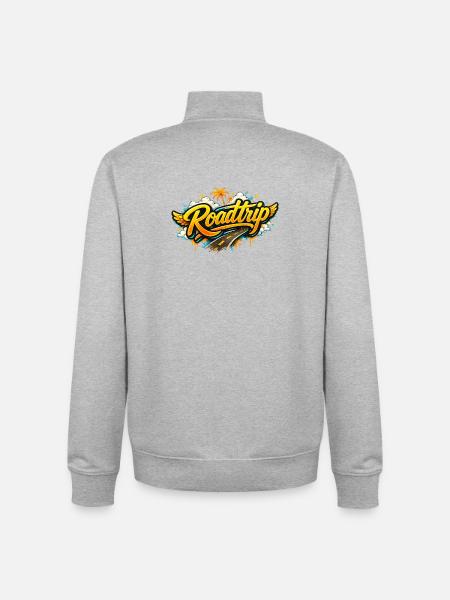 Road Trip - Unisex Organic Zip Sweatshirt by Stanley/Stella - heather grey