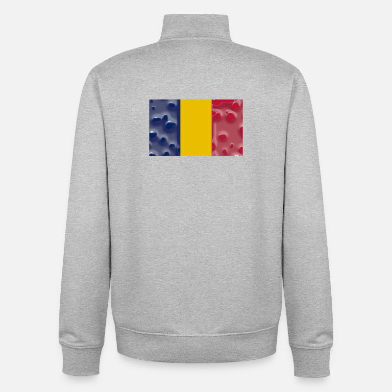 Gift for Chad - Unisex Organic Zip Sweatshirt by Stanley/Stella - heather grey