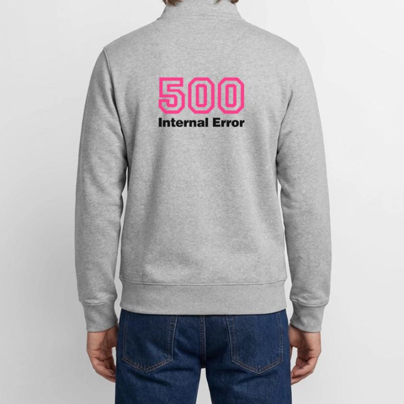 Error 500 | Fehler | Errormessage Sweat zippé unisexe en coton bio Stanley/Stella