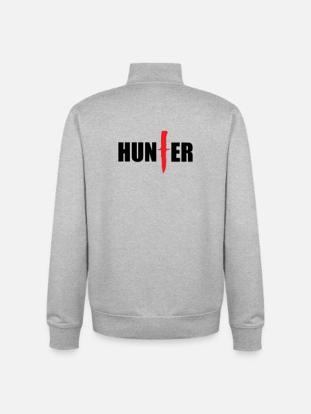 Wildjäger – Jagd - Unisex Organic Zip Sweatshirt von Stanley/Stella - Grau meliert