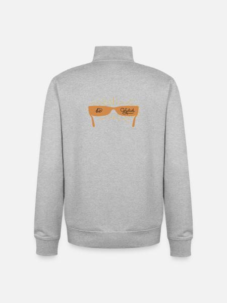 be stylish with sunglasses - Unisex Organic Zip Sweatshirt by Stanley/Stella - heather grey