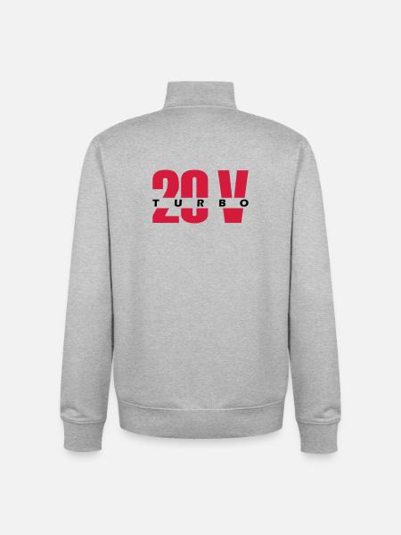 20V turbo - Sweat zippé unisexe en coton bio Stanley/Stella - gris chiné
