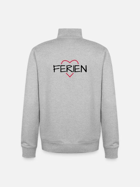 Ferien - Unisex Organic Zip Sweatshirt von Stanley/Stella - Grau meliert