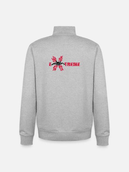 skydiver extreme - Unisex Organic Zip Sweatshirt by Stanley/Stella - heather grey