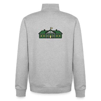  Tennis Country Club Vereinsheim - Unisex Organic Zip Sweatshirt von Stanley/Stella - Grau meliert - Hinten - AI Model Male 185 light (185cm)