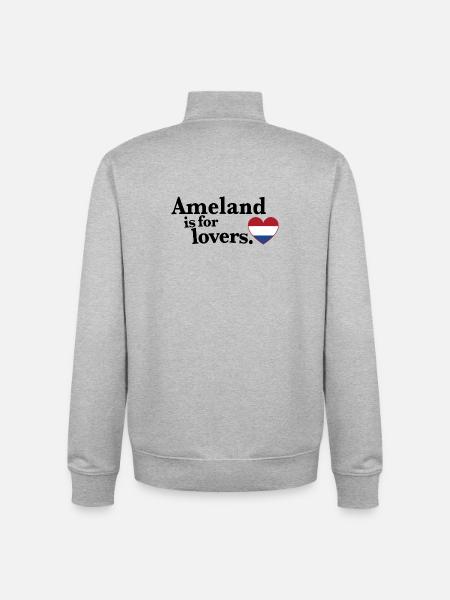Ameland Lovers - NL I - Unisex Organic Zip Sweatshirt by Stanley/Stella - heather grey