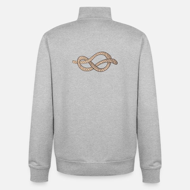 node - Unisex Organic Zip Sweatshirt by Stanley/Stella - heather grey
