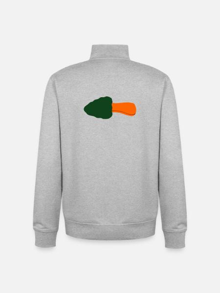 Frischer Steinpilz Wald Natur - Unisex Organic Zip Sweatshirt von Stanley/Stella - Grau meliert