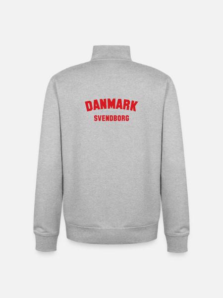 SVENDBORG Denmark Dänemark - Unisex Organic Zip Sweatshirt by Stanley/Stella - heather grey
