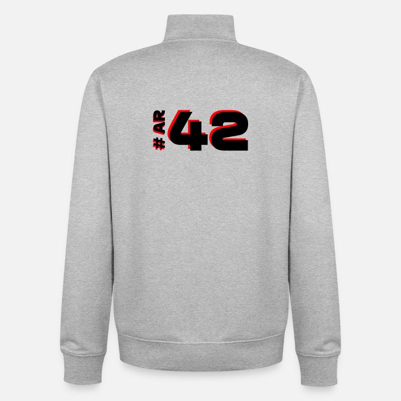 AR42 2025 Niederlande - Unisex Organic Zip Sweatshirt von Stanley/Stella - Grau meliert