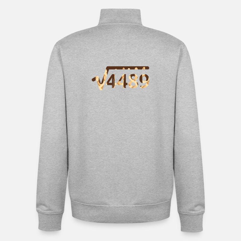 67 Meme Square - Unisex Organic Zip Sweatshirt von Stanley/Stella - Grau meliert