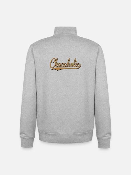 2541614 15352890 chocolate - Sweat zippé unisexe en coton bio Stanley/Stella - gris chiné