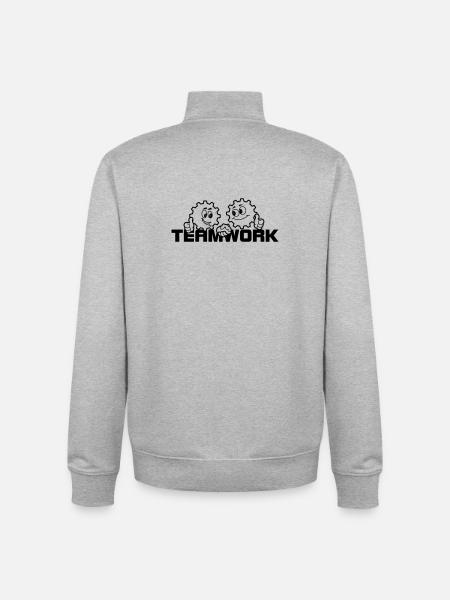 Teamwork 3 - Unisex Organic Zip Sweatshirt by Stanley/Stella - heather grey