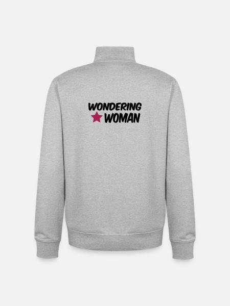femme demande - Sweat zippé unisexe en coton bio Stanley/Stella - gris chiné