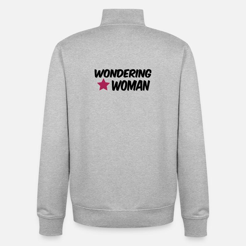 femme demande - Sweat zippé unisexe en coton bio Stanley/Stella - gris chiné