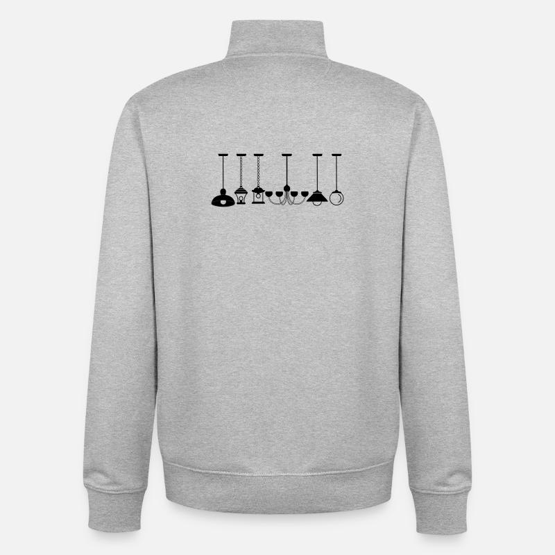 Collection de suspensions - Sweat zippé unisexe en coton bio Stanley/Stella - gris chiné