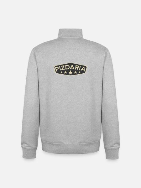 Pizdaria - Unisex Organic Zip Sweatshirt von Stanley/Stella - Grau meliert