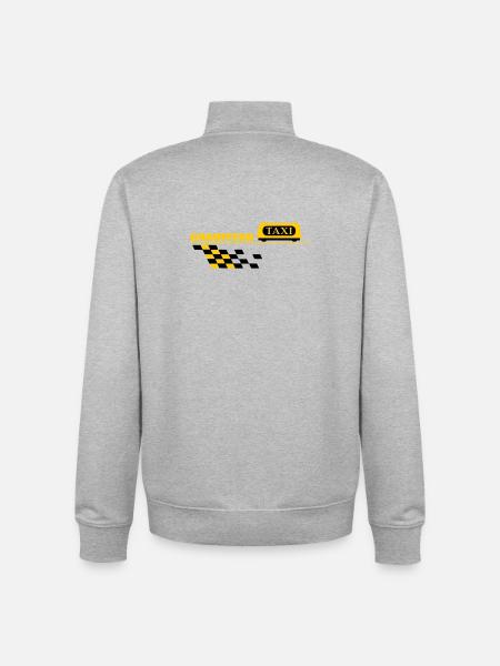Taxi driver - Unisex Organic Zip Sweatshirt by Stanley/Stella - heather grey