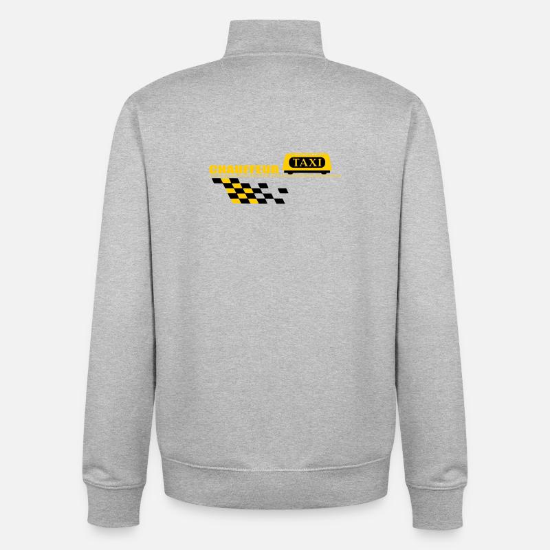 Taxifahrer - Unisex Organic Zip Sweatshirt von Stanley/Stella - Grau meliert