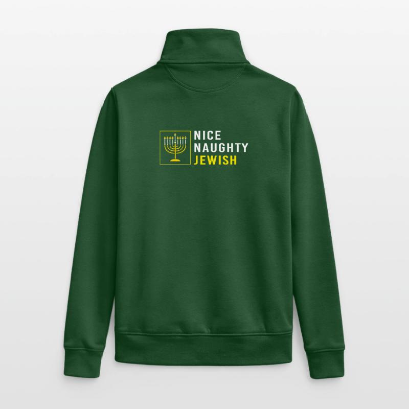 Hanoukka Hanoukka Hanoukka Sweat zippé unisexe en coton bio Stanley/Stella