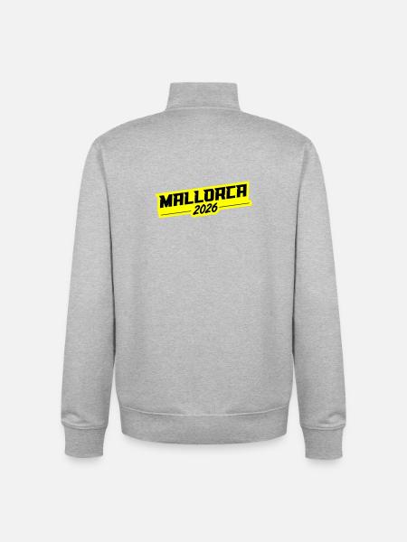 Mallorca 2026 - Unisex Organic Zip Sweatshirt von Stanley/Stella - Grau meliert